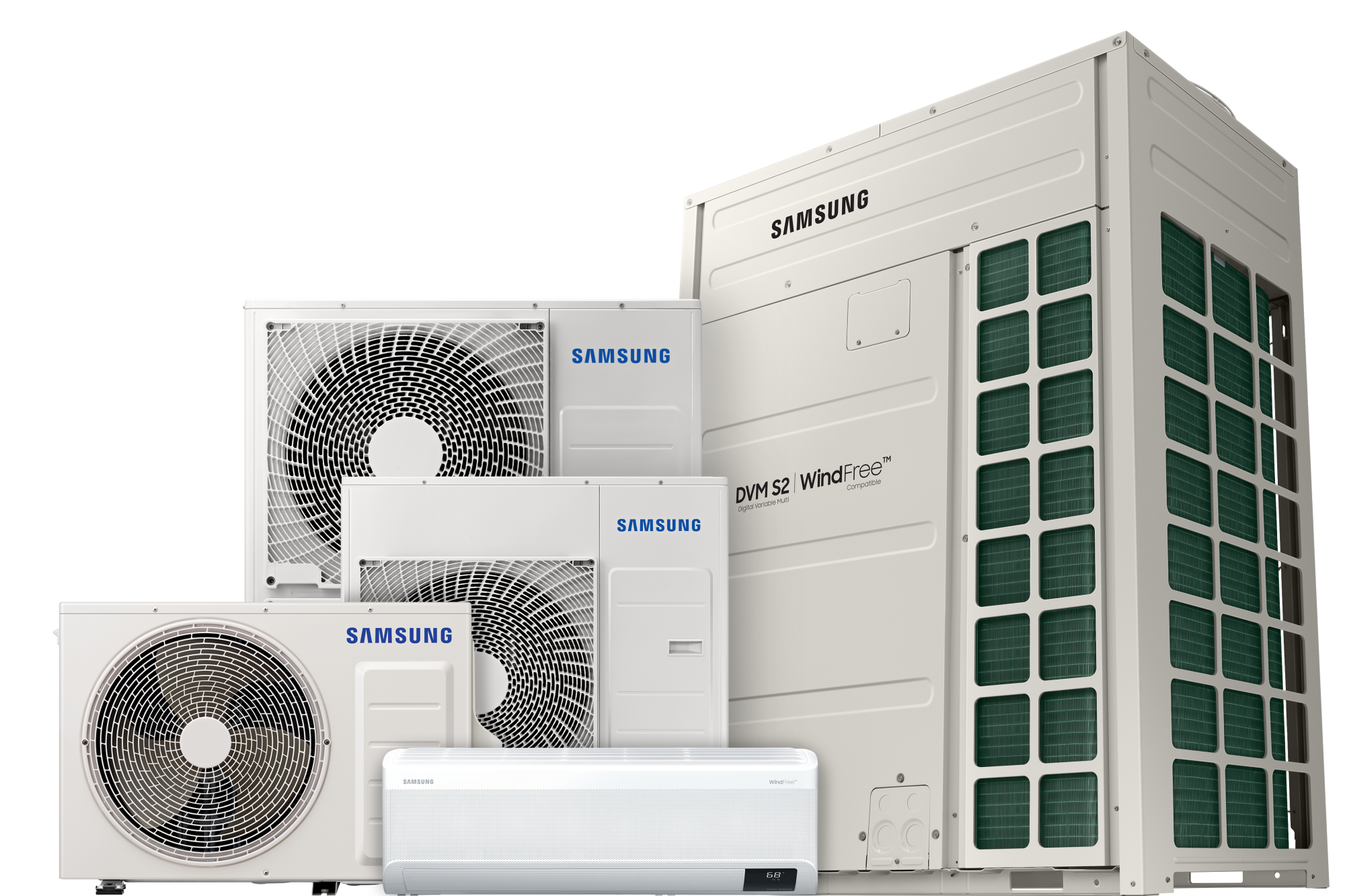 Zariadenia Samsung HVAC – vonkajšie jednotky, systém DVM a nástenná klimatizácia