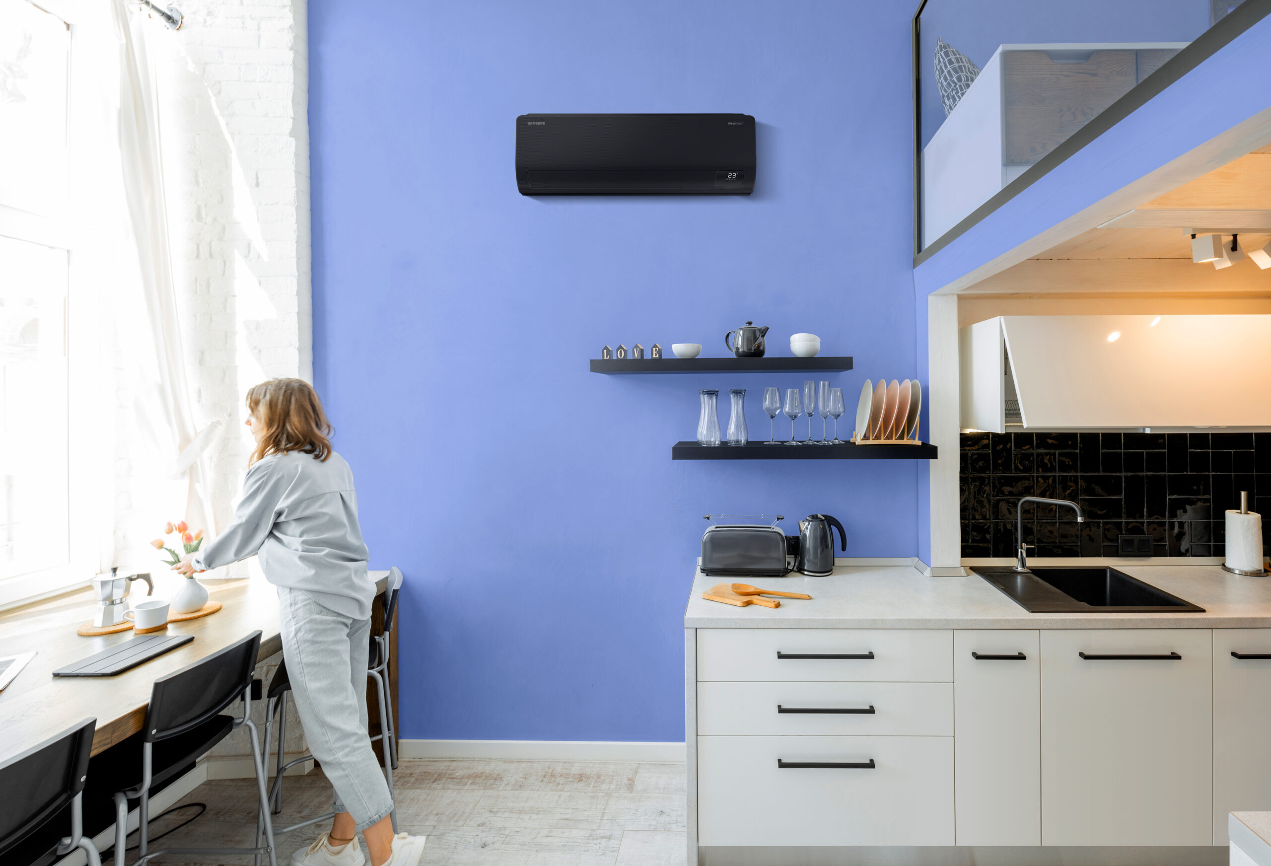 Nástenná klimatizácia Samsung WindFree™ Avant v interiéri